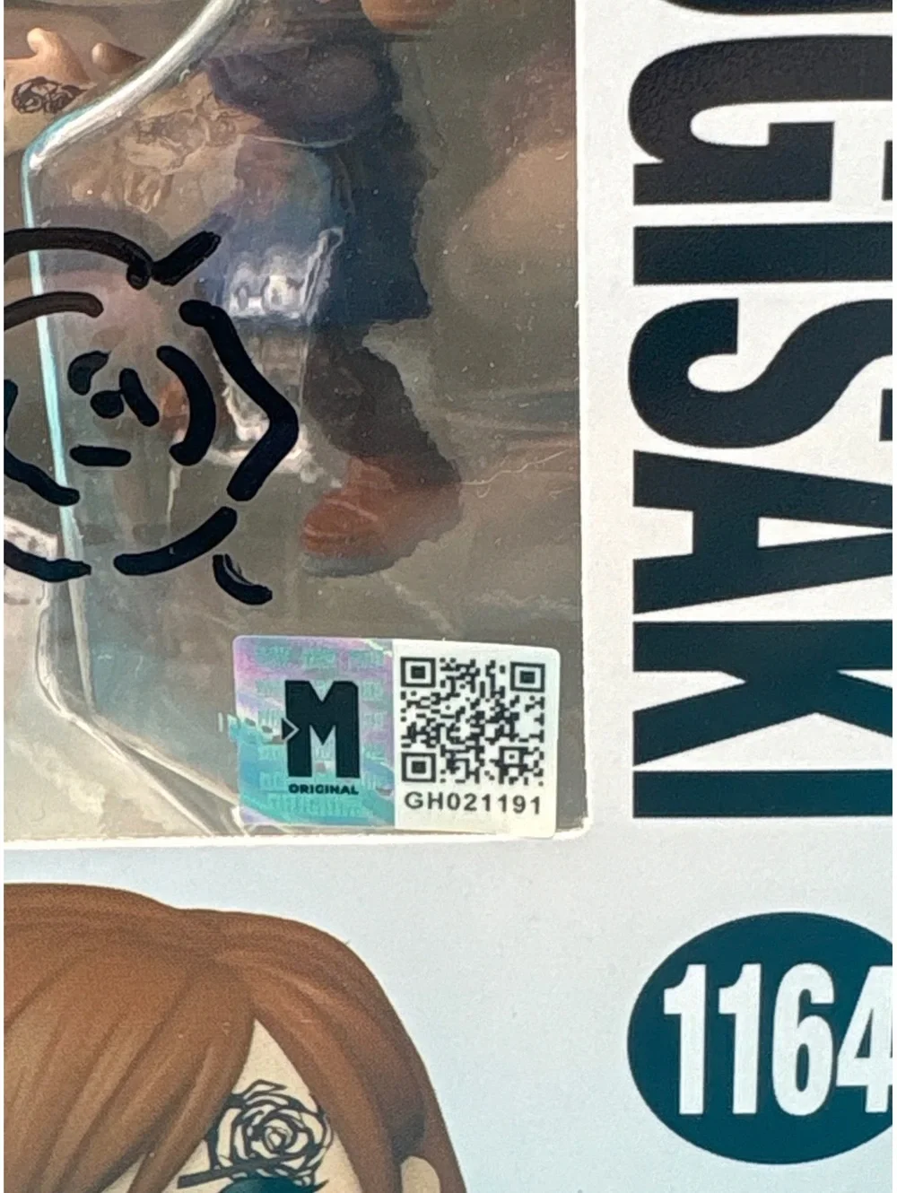 Anne Yatco signed Nobara Kugisaki JJK Funko pop 1164 with MAS COA
